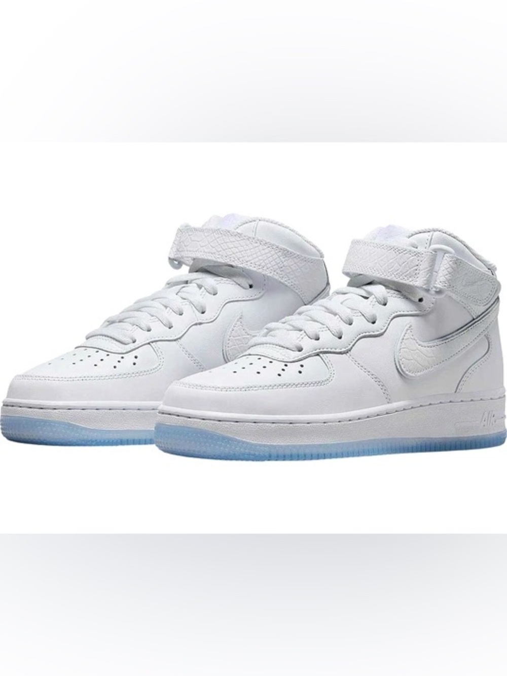 Nike Women’s Air Force 1 Mid White Ice Repitle Sneakers Size 6.5